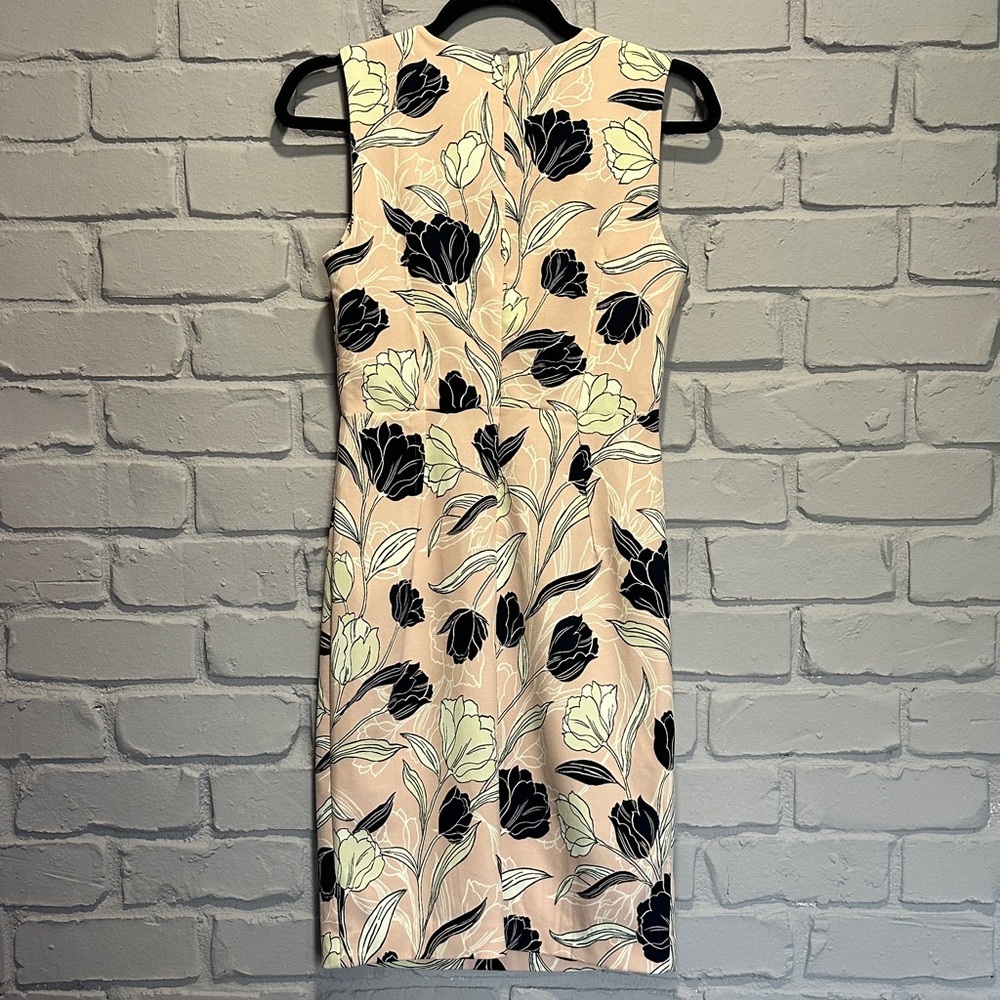 NWOT Floral Sleeveless Dress - Black and Cream size 2P - Picture 7 of 11